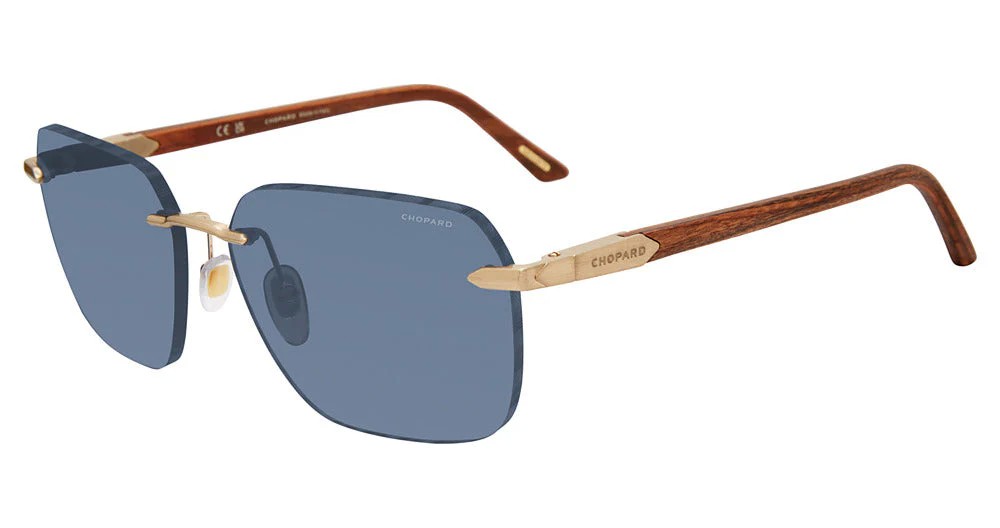 Chopard - Ochelari de soare - SCHG62V WOOD - 383P - 61 - CU LENTILE POLARIZATE