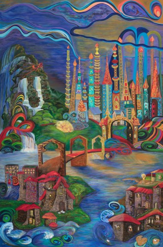 Fanni Mikó - Picturi - THE OTHER SIDE - 2024, ACRYLIC, CANVAS - 150 x 100