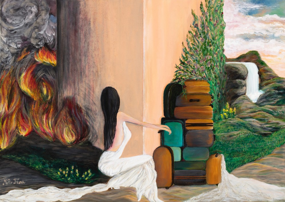 Fanni Mikó - Picturi - NEW CHAPTER - 2023, ACRYLIC, CANVAS - 50 X 70