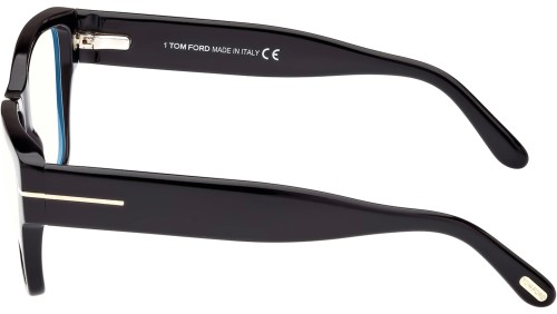 Tom Ford - Cadru optic - FT5878-B - 001 - 55 - CU LENTILE CU FILTRU PENTRU LUMINĂ ALBASTRU-VIOLET