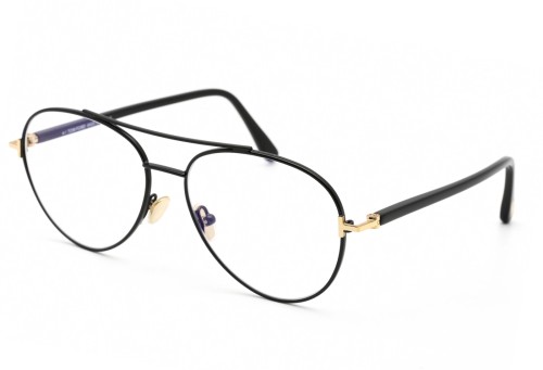 Tom Ford - Cadru optic - FT5684-B - 001 - 55 - CU LENTILE CU FILTRU PENTRU LUMINĂ ALBASTRU-VIOLET