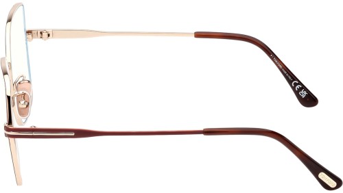 Tom Ford - Cadru optic - FT5876-B - 028 - 56 - CU LENTILE CU FILTRU PENTRU LUMINĂ ALBASTRU-VIOLET