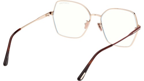 Tom Ford - Cadru optic - FT5876-B - 028 - 56 - CU LENTILE CU FILTRU PENTRU LUMINĂ ALBASTRU-VIOLET