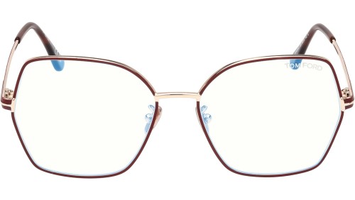 Tom Ford - Cadru optic - FT5876-B - 028 - 56 - CU LENTILE CU FILTRU PENTRU LUMINĂ ALBASTRU-VIOLET