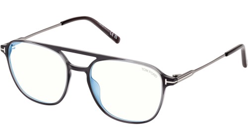 Tom Ford - Cadru optic - FT5874-B - 020 - 54 - CU LENTILE CU FILTRU PENTRU LUMINĂ ALBASTRU-VIOLET