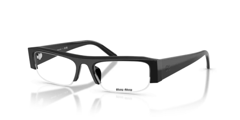 MIU MIU - Cadru optic - MU B07S - 16K08N - 51 - CU LENTILE CU FILTRU PENTRU LUMINĂ ALBASTRU-VIOLET