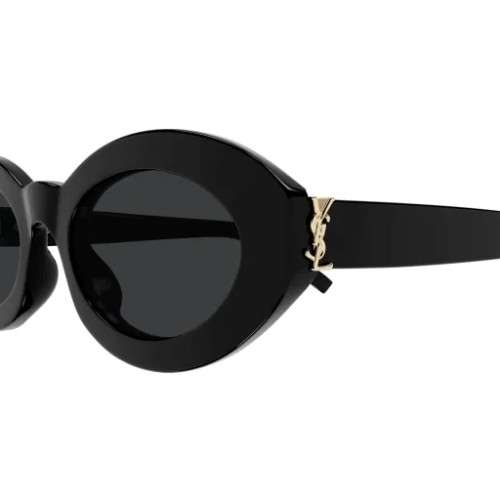 Saint Laurent SL M136 - 001 - 52 Ochelari de soare Negru Oval