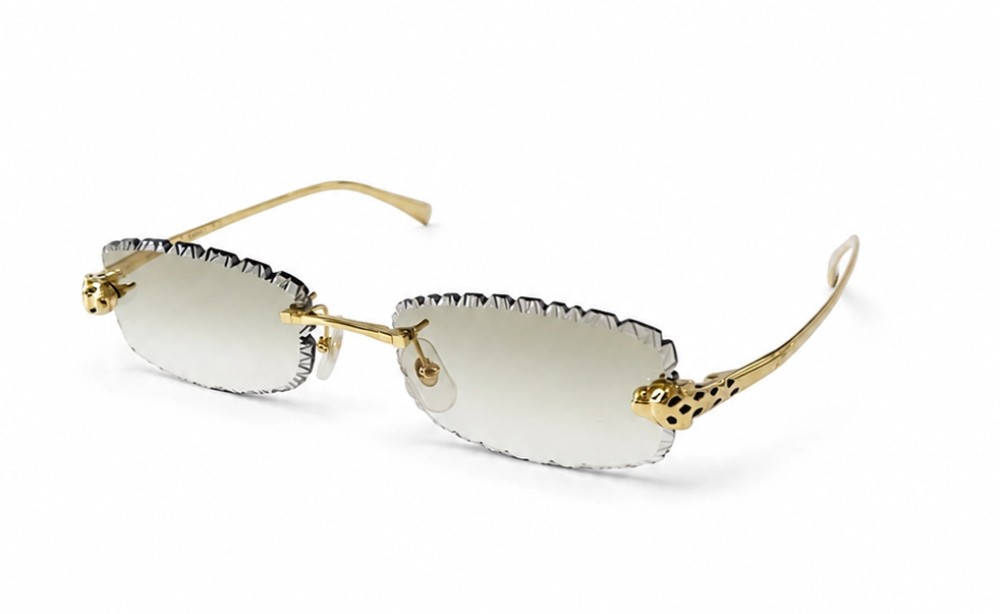 Cartier - Ochelari de soare - CT0494O with Diamond Cut Lenses Style - 001 - 55 - CU LENTILE FOTOCROMATICE