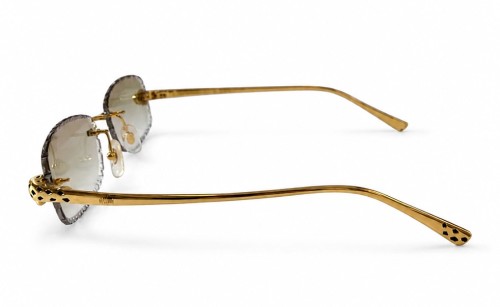 Cartier - Ochelari de soare - CT0494O with Diamond Cut Lenses Style - 001 - 55 - CU LENTILE FOTOCROMATICE