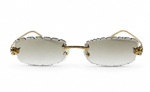 Cartier - Ochelari de soare - CT0494O with Diamond Cut Lenses Style - 001 - 55 - CU LENTILE FOTOCROMATICE