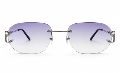 Cartier - Ochelari de soare - CT0092O With Purple Custom Lens - 002 - 53 - CU LENTILE FOTOCROMATICE