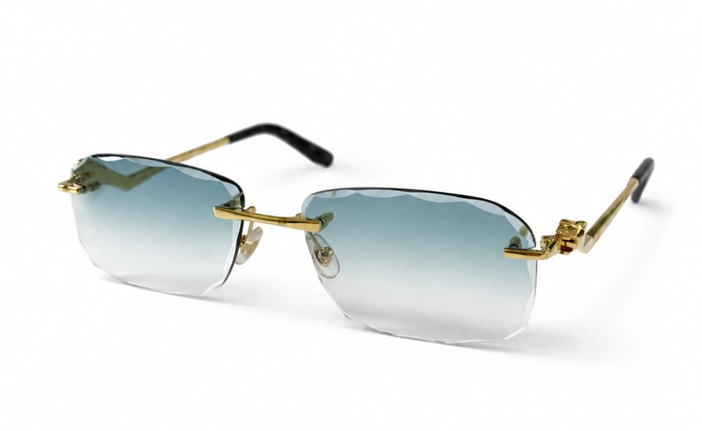 Cartier - Ochelari de soare - CT0120O With Custom Lens - 001 - 57 - CU LENTILE FOTOCROMATICE