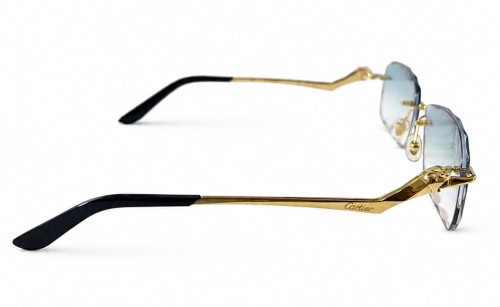 Cartier - Ochelari de soare - CT0120O With Custom Lens - 001 - 57 - CU LENTILE FOTOCROMATICE