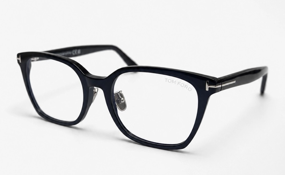 Tom Ford - Cadru optic - TF6103-D-B ECO - 001 - 53 - CU LENTILE CU FILTRU PENTRU LUMINĂ ALBASTRU-VIOLET