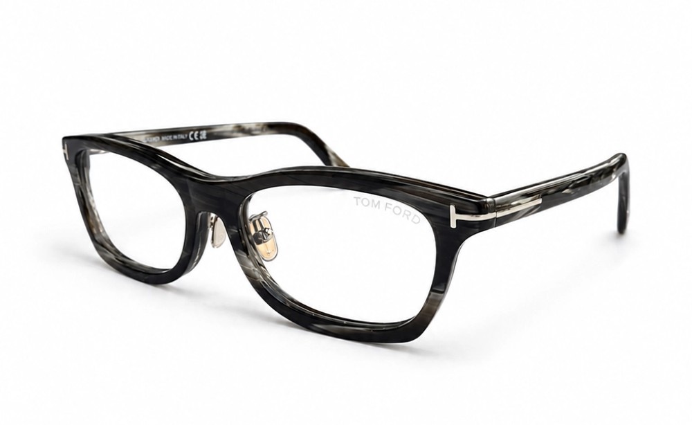 Tom Ford - Cadru optic - TF6074-D-B ECO - 062 - 53 - CU LENTILE CU FILTRU PENTRU LUMINĂ ALBASTRU-VIOLET