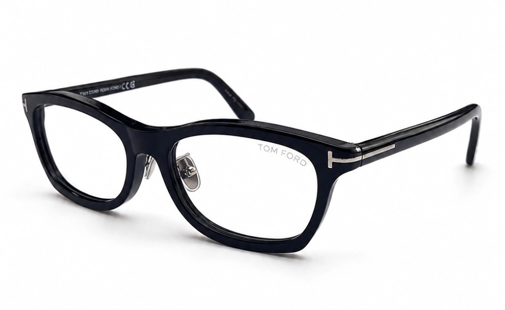 Tom Ford - Cadru optic - TF6074-D-B ECO - 001 - 53 - CU LENTILE CU FILTRU PENTRU LUMINĂ ALBASTRU-VIOLET