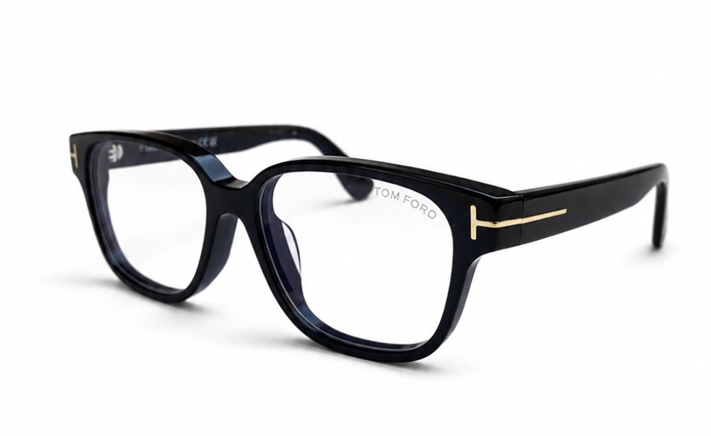Tom Ford - Cadru optic - TF6071-D-B ECO - 001 - 54 - CU LENTILE CU FILTRU PENTRU LUMINĂ ALBASTRU-VIOLET