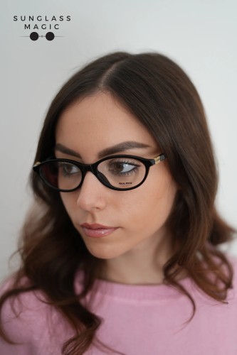 MIU MIU MU 09XV - ​16K1O1 - ​53 Cadru optic Negru Oval