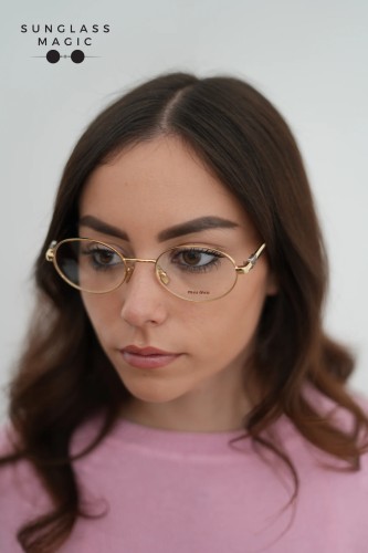 MIU MIU MU 50ZV - 5AK1O1 - 52 Cadru optic Aur Oval
