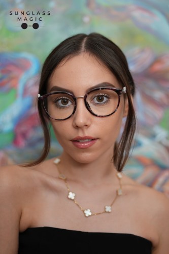 Chopard SCH273S - 0GGF - 53 Ochelari de soare Havanna Cat Eye (Ochi de pisică)