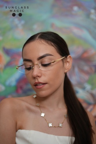 Cartier CT0637O - 001 - 56 Cadru optic Aur Geometric