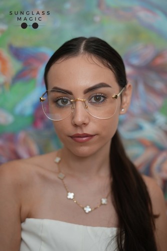 Cartier CT0418O - 001 - 58 Cadru optic Aur Pernă (rotunjită)