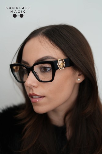 Philipp Plein VPP164S CAPTURE CRYSTAL - 700Y - 54 Cadru optic Negru Pătrat