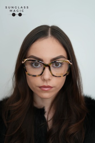 Roberto Cavalli VRC020M - AGGY - 55 Cadru optic Havanna Cat Eye (Ochi de pisică)