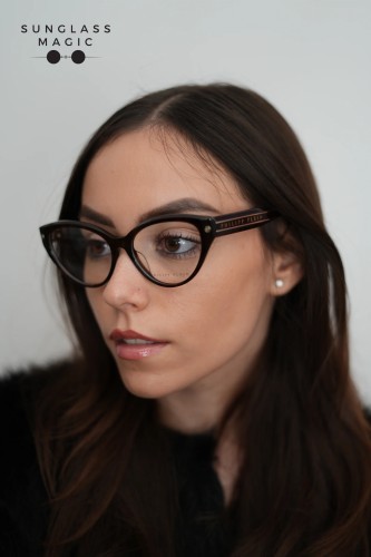 Philipp Plein VPP052 CATEYES - 0752 - 54 Cadru optic Havanna Cat Eye (Ochi de pisică)
