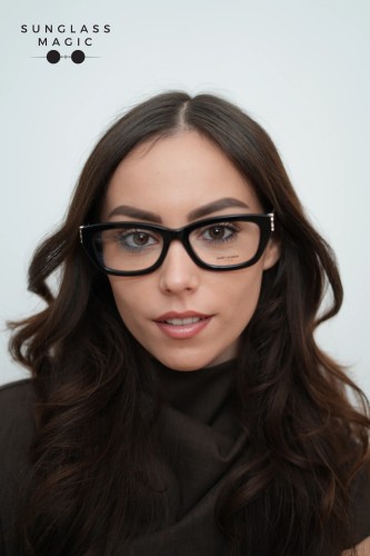 Saint Laurent SL M153 OPT - 001 - 55 Cadru optic Negru Unghiular/Rotunjit