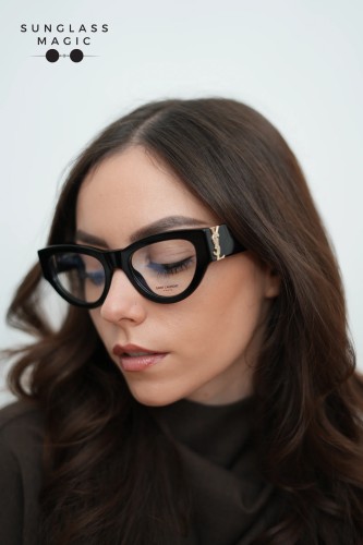Saint Laurent SL M94 OPT - 001 - 53 Cadru optic Negru Cat Eye (Ochi de pisică)