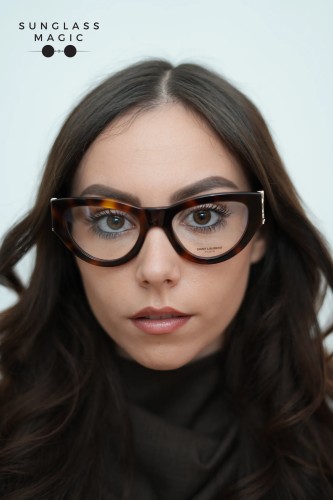 Saint Laurent SL M94 OPT - 002 - 53 Cadru optic Havanna Cat Eye (Ochi de pisică)