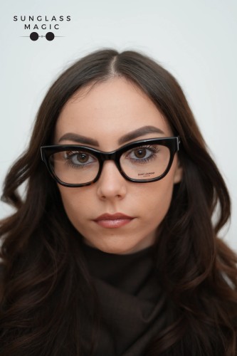 Saint Laurent SL643 - 002 - 52 Cadru optic Havanna Cat Eye (Ochi de pisică)
