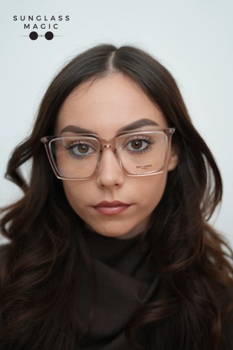 Saint Laurent SL474 OPT - 003 - 56 Cadru optic Roz Pătrat