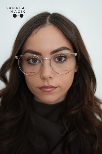 Givenchy GV0096 - 010 - 53 Cadru optic Argint, Havana Rotund