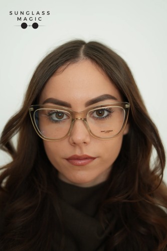 Saint Laurent SL548 SLIM OPT - 005 - 55 Cadru optic Transparent Pătrat