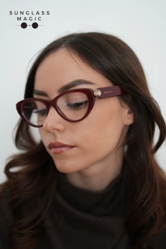 Bvlgari BV50029I SERPENTI - 069 - 52 Cadru optic Roșu Cat Eye (Ochi de pisică)