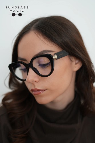 Bvlgari BV50003I SERPENTI - 001 - 51 Cadru optic Negru Pernă (rotunjită)