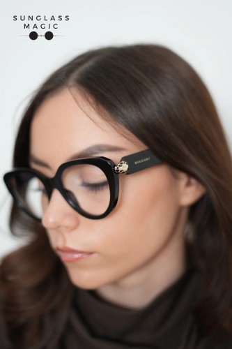 Bvlgari BV50003I SERPENTI - 001 - 51 Cadru optic Negru Pernă (rotunjită)