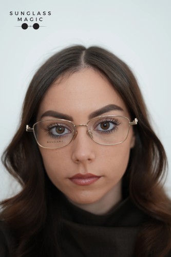 Bvlgari BV50036F - 033 - 53 Cadru optic Aur, Negru Pătrat