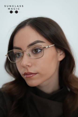Bvlgari BV50036F - 033 - 53 Cadru optic Aur, Negru Pătrat