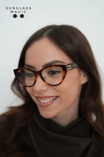 Bvlgari BV50045F B ZERO1 - 053 - 54 Cadru optic Havanna Cat Eye (Ochi de pisică)