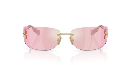 MIU MIU MU A51S - 5AK90Y - 75 Ochelari de soare Aur Dreptunghi