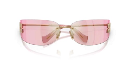 MIU MIU MU A51S - 5AK90Y - 75 Ochelari de soare Aur Dreptunghi