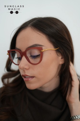 Bvlgari BV50001I - 047 - 51 Cadru optic Roz Pernă (rotunjită)