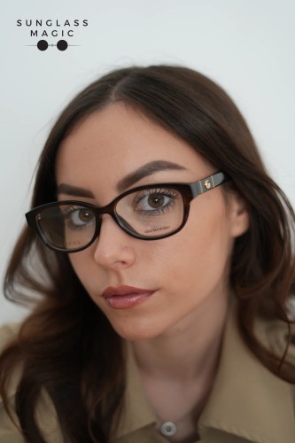 Gucci GG0639OA - 002 - 53 Cadru optic Havanna Pătrat