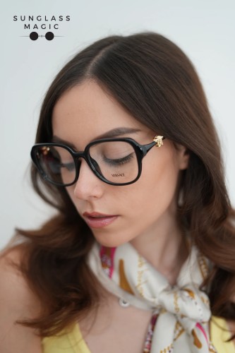 VERSACE VE3386D - GB1 - 55 Cadru optic Negru Pătrat