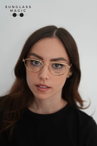PRADA PR D52V - 5AK1O1 - 54 Cadru optic Aur