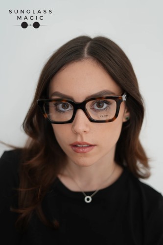 PRADA PR C08V - 20D1O1 - 52 Cadru optic Țestoasă ienupăr Pătrat