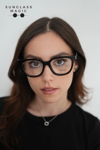 PRADA PR C11V - 16K1O1 - 53 Cadru optic Negru Fluture